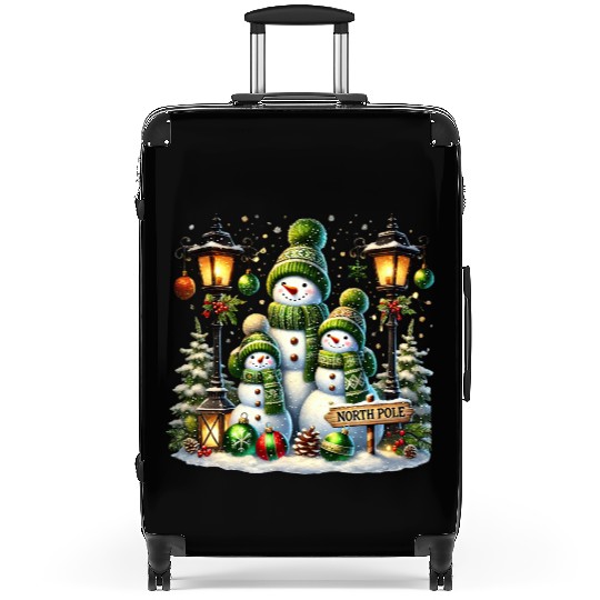 Snowman Christmas, Merry Christmas Suitcases