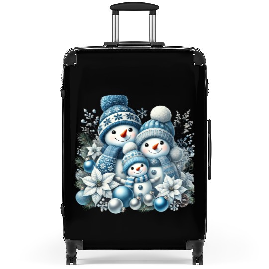 Snowman Christmas, Merry Christmas Suitcases
