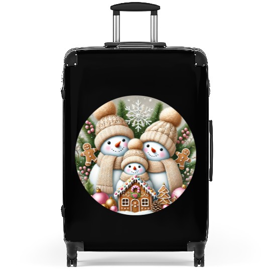 Snowman Christmas, Merry Christmas Suitcases