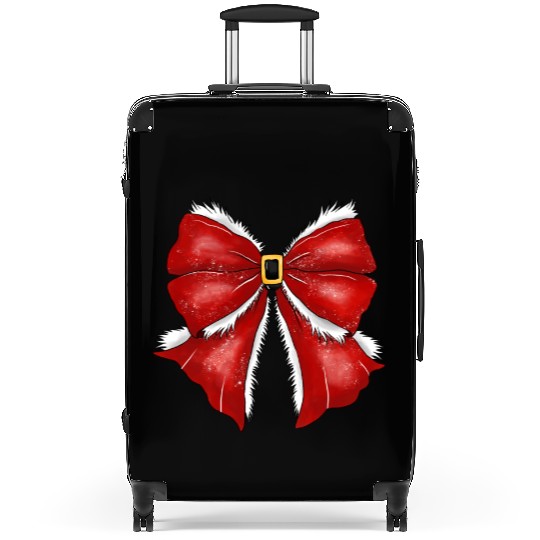 Christmas Coquette Bow, Cute Christmas Suitcases