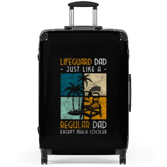 Lifeguard Edge Of The Pool Swimming Suitcases