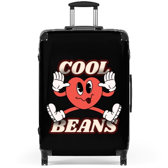 Womens Funny Suitcases Cool Beans Holiday Sunday