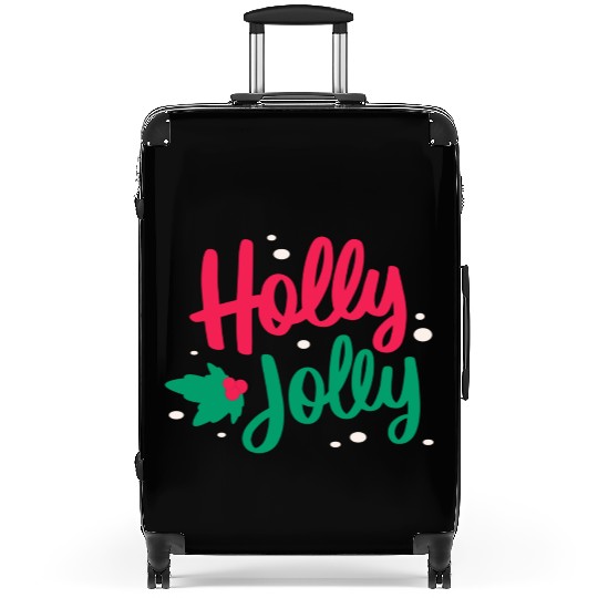 Christmas Holly Jolly Suitcases