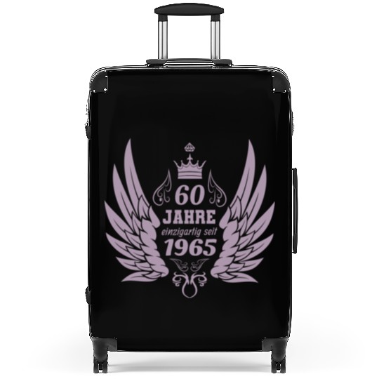 60 years unique since 1965 angel wings Suitcases