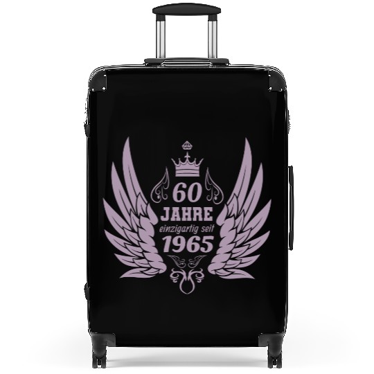 60 years unique since 1965 angel wings Suitcases
