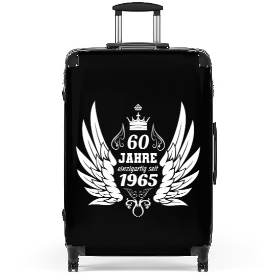 60 years unique since 1965 angel wings Suitcases