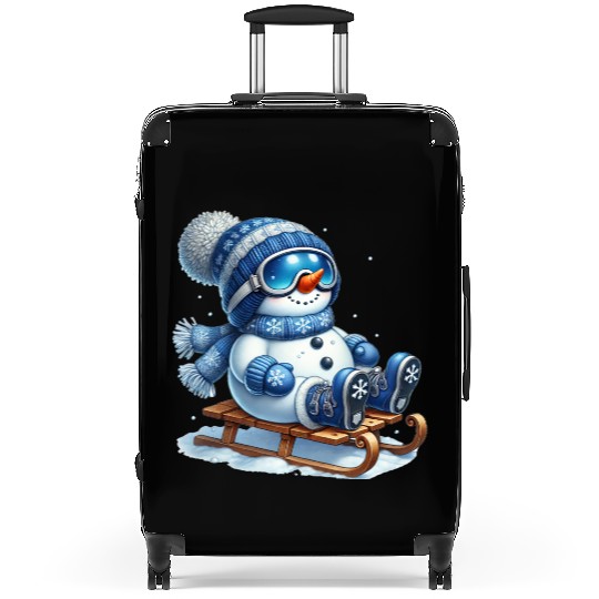 Snowman Christmas, Funny Snowman Suitcases