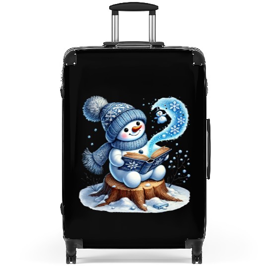 Snowman Christmas, Funny Snowman Suitcases