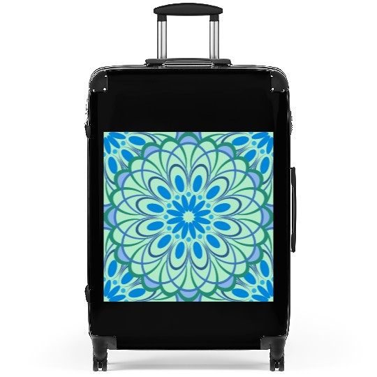 mandala Jade Stained Glass Suitcases