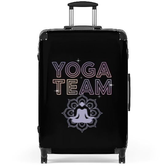 Relax and Rejuvenate with Yoga Mandala Artwork Suitcases