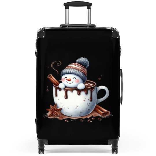 Snowman Christmas, Cute Christmas, Christmas Suitcases