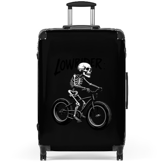 Lowrider Skeleton Art Suitcases