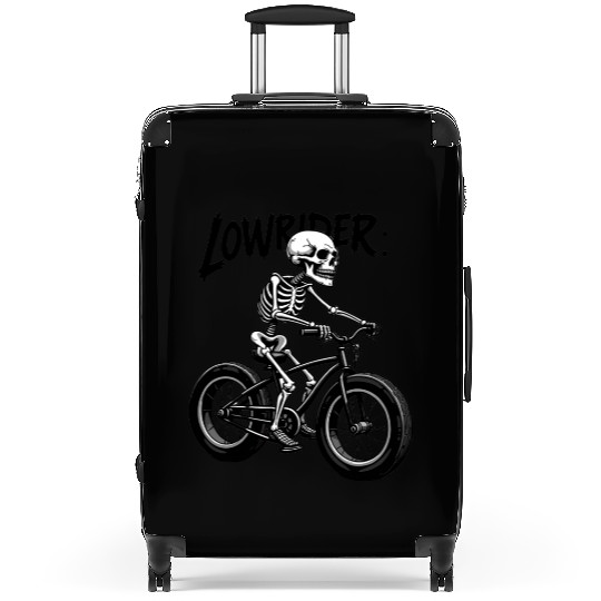 Lowrider Skeleton Art Suitcases
