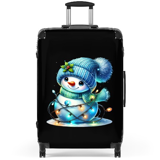 Snowman Christmas, Cute Christmas Suitcases