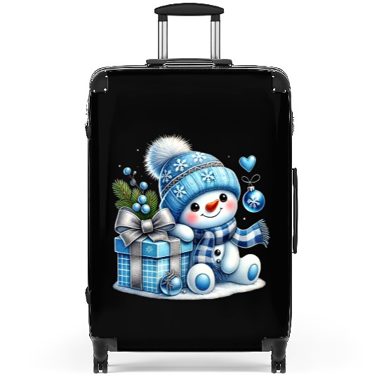 Snowman Christmas, Cute Christmas Suitcases