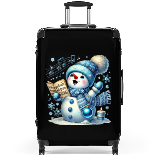 Snowman Christmas, Cute Christmas Suitcases