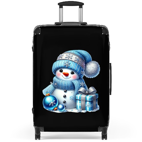 Snowman Christmas, Cute Christmas Suitcases