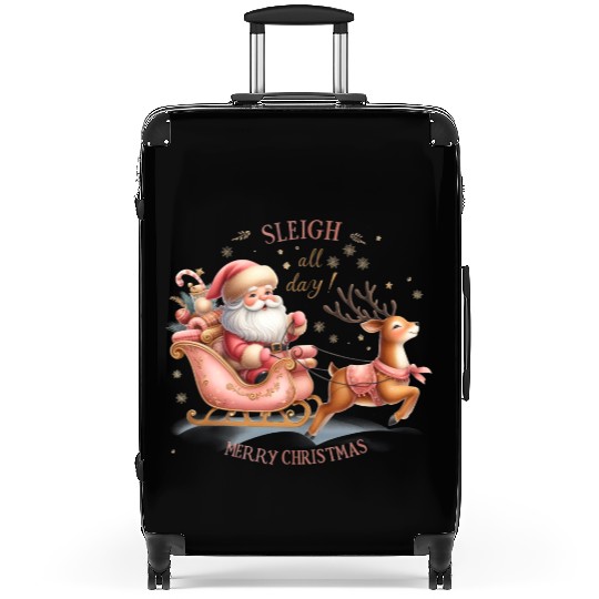 Sleigh All Day, Merry Christmas Suitcases