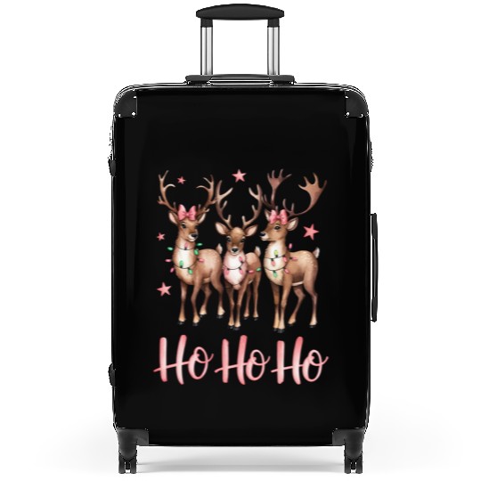 Ho Ho Ho Deer, Merry Christmas Suitcases