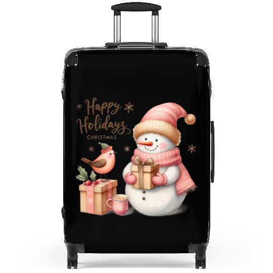 Happy Holidays, Merry Christmas Suitcases