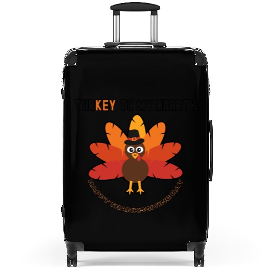 Turkey to My Hearth – Funny Thanksgiving Design Suitcases