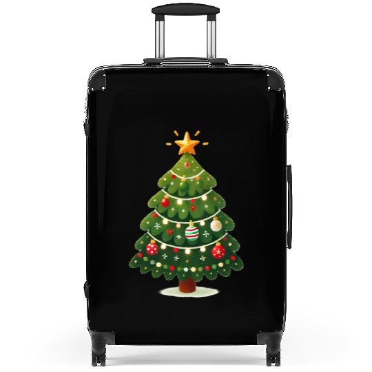 Tree Christmas, Merry Christmas Suitcases