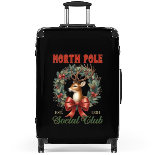North Pole Soociial Clubb Suitcases