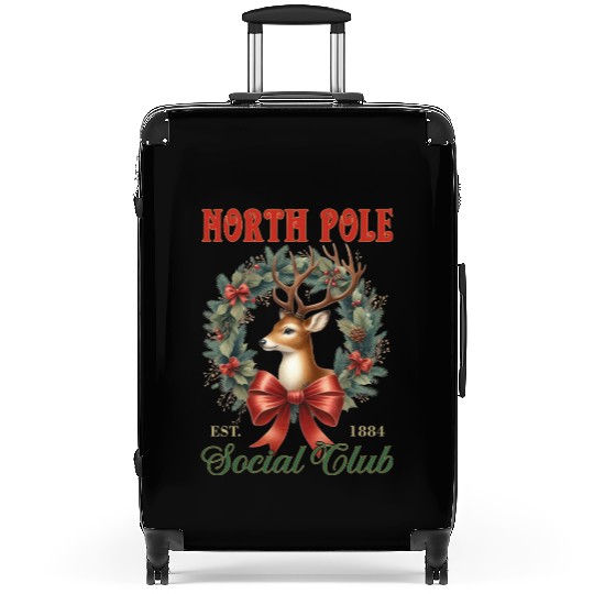 North Pole Soociial Clubb Suitcases