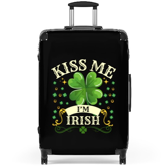 Kiss Me Im Irish Suitcases