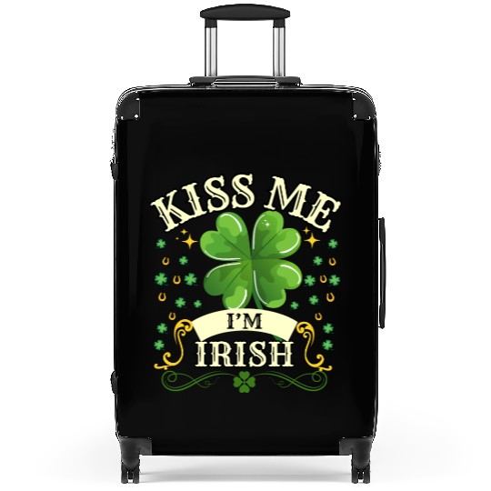 Kiss Me Im Irish Suitcases