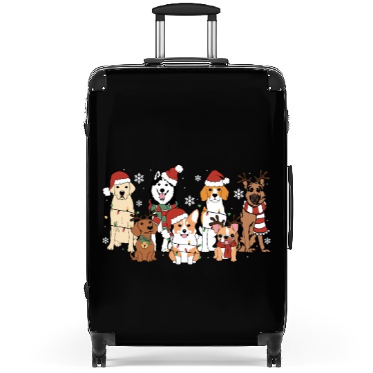 Christmas Dogs Suitcases