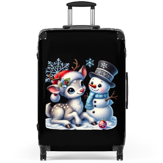 Snowman Christmas, Merry Christmas Suitcases