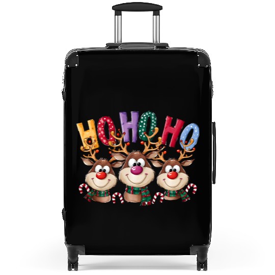 Ho Ho Ho Deer, Merry Christmas Suitcases