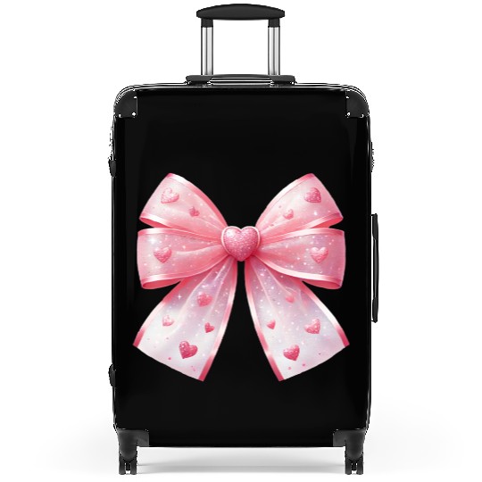 Heart Bow, Valentine Retro Suitcases