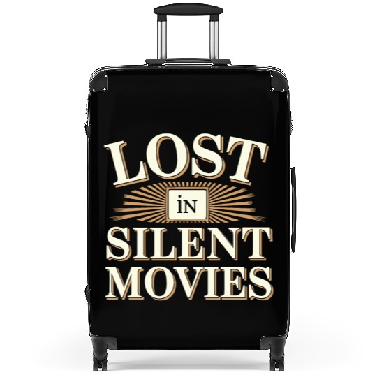 Silent Movie Fan Vintage Cinema Classic Film Lover Suitcases