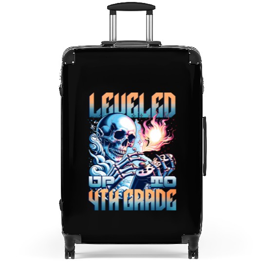 Levelled up to 4th grade, gamer society, school Suitcases