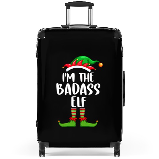 I'm The Badass Elf Suitcases Matching Family Christmas