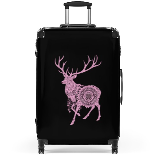 Mandala Hirsch Deer Mystical Madalas Suitcases