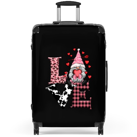 Gnomes Valentines Revelin, Valentines Retro Suitcases
