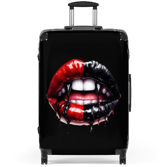 Black Gnomes Valentines Day Suitcases