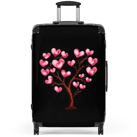 Heart Tree, Valentines Day Suitcases