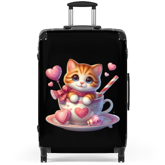 Happy Valentines Day, Valentin Retro Suitcases