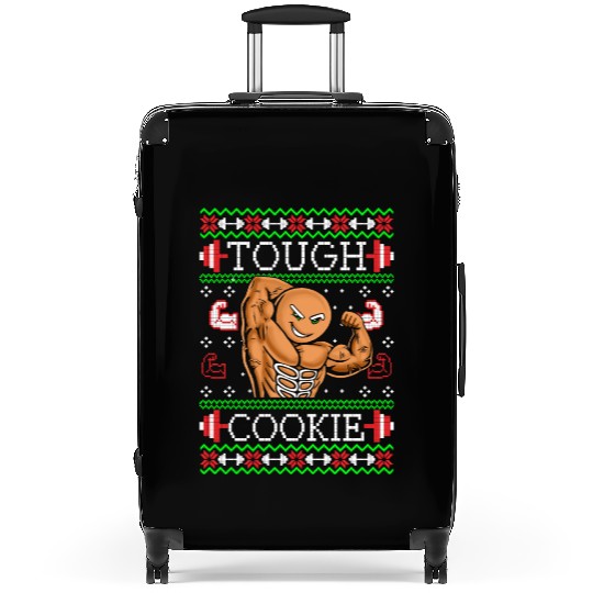 Gingerbread Man Funny Christmas Workout Gym Ugly Suitcases