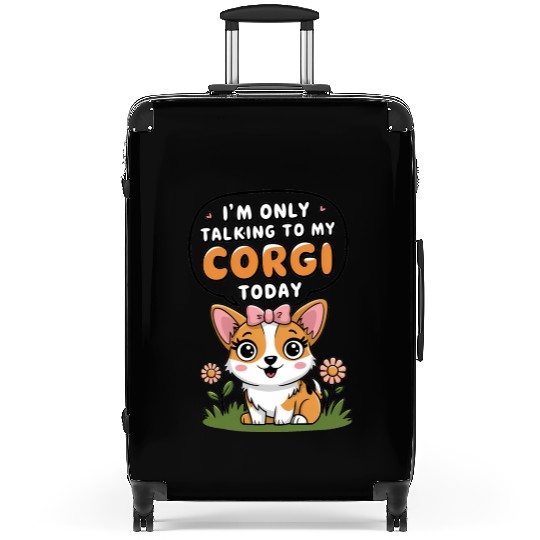 Funny Corgis Lover Corgi Mom Dog Owner Suitcases