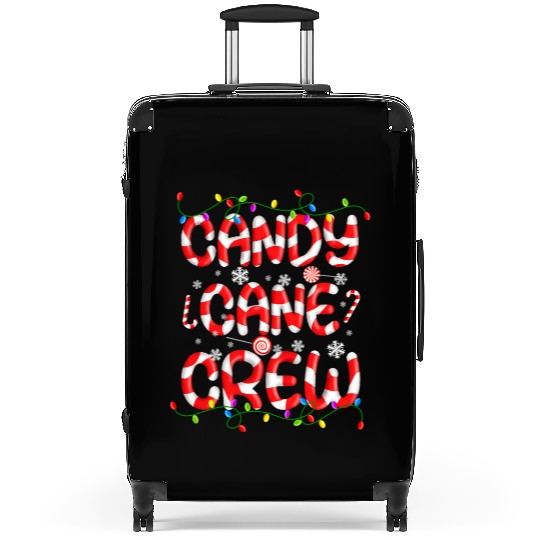 Candy Cane Crew Christmas Lights Funny Xmas Party Suitcases