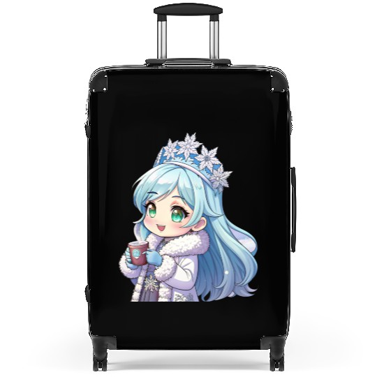Snow Much Fun Winter Wonderland Girl Suitcases Gift