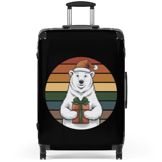 Christmas Polar Bear Suitcases