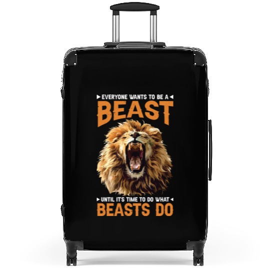 Everyone Wants To Be A Beast Suitcases