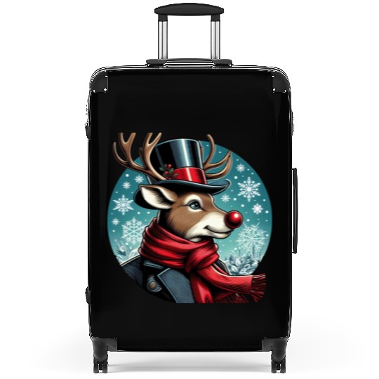 Vintage Red-Nosed Reindeer: Perfect For Christmas Suitcases