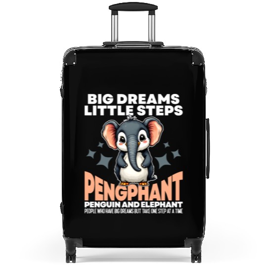 BIG DREAMS LITTLE STEPS - PENGUIN AND ELEPHANT Suitcases